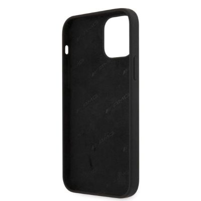 7. Etui AMG Silicone Big Logo na iPhone 12 Pro Max - czarne