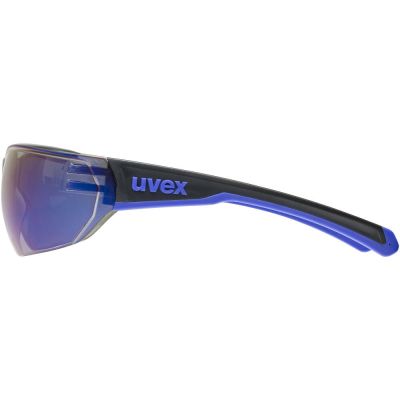 2. Okulary rowerowe UVEX Equate, black/blue matt/mirror blue