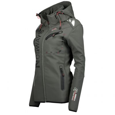 3. Kurtka softshell damska Geographical Norway Reine Grey/Black Lady 007  (WU6099F/GN Grey/Black)