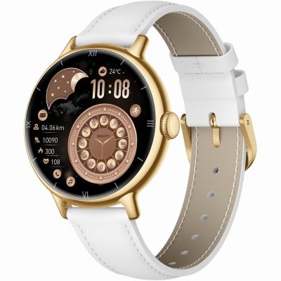 4. Smartwatch Gravity Złoty Bransoleta + Pasek GT33-2