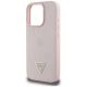 6. Etui Guess Grained Hot Stamp Peony Triangle Logo MagSafe na iPhone 16 Pro - różowe