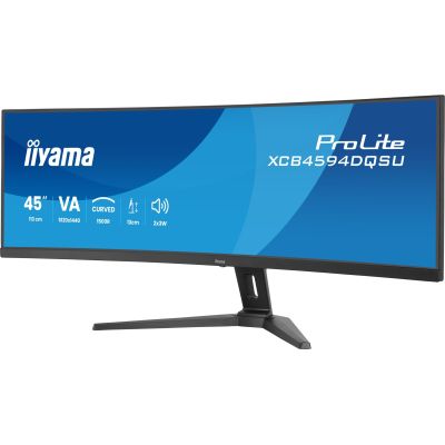 4. iiyama ProLite XCB4594DQSU-B1 monitor komputerowy 113 cm (44.5") 5120 x 1440 px Dual QHD LED Czarny