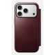 8. NOMAD Modern Leather Folio - skórzane etui do iPhone 17 Pro kompatybilne z MagSafe, skóra Horween (burgundy)
