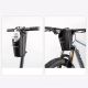 8. Torba rowerowa Rockbros P002 na kierownicę kompatybilna z hulajnogami i miejskimi rowerami składanymi 1.5L - czarna