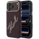 Etui Karl Lagerfeld Smooth Big Resin Signature Logo na iPhone 18 Pro Max / 17 Pro Max - burgundowe