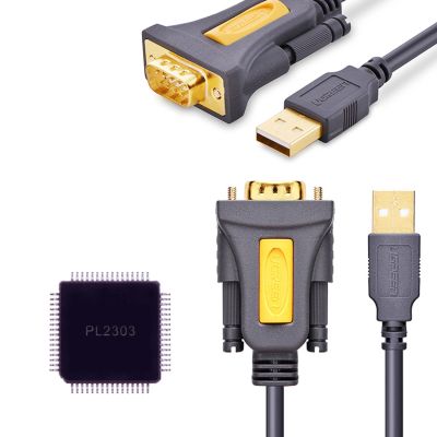 2. Ugreen kabel adapter USB-A - DB9 RS-232 1.5m szary (CR104)