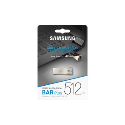 16. Samsung MUF-512BE pamięć USB 512 GB USB Typu-A 3.2 Gen 1 (3.1 Gen 1) Srebrny