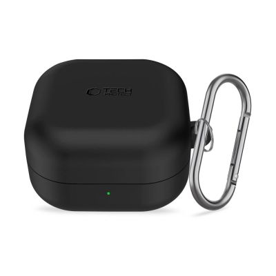 3. Etui Tech-Protect Silicone Hook na Samsung Galaxy Buds 4 / 4 Pro - czarne