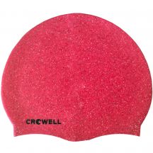 Czepek pływacki silikonowy Crowell Recycling Pearl różowy kol.3
