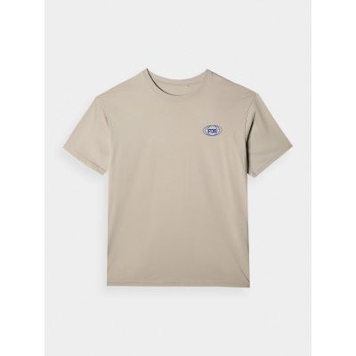 7. T-shirt oversize z nadrukiem męski 4F 4FRSS24TTSHM2535-83S
