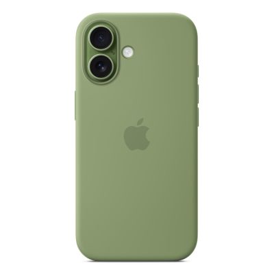 Silikonowe etui Apple do iPhone'a 17 z MagSafe (jasnozielone mech)