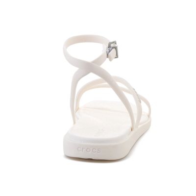 5. CROCS MIAMI ANKLE STRAP SANDAL W CHALK 212256-0WV