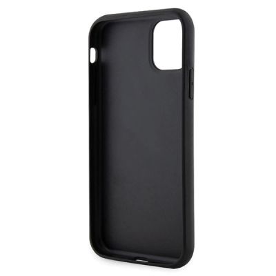 7. Etui Karl Lagerfeld Glitter Choupette Patch na iPhone 11 / Xr - srebrne