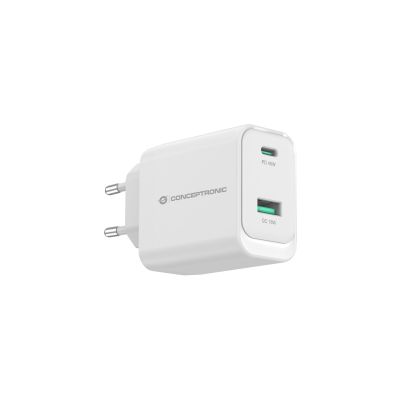 3. Conceptronic ALTHEA20W45 ładowarka do urządzeń przenośnych Uniwersalne Biały Prąd przemienny Szybkie ładowanie Wewnętrzna