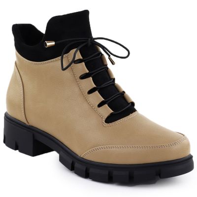 Botki damskie beżowe Jezzi RMR23123