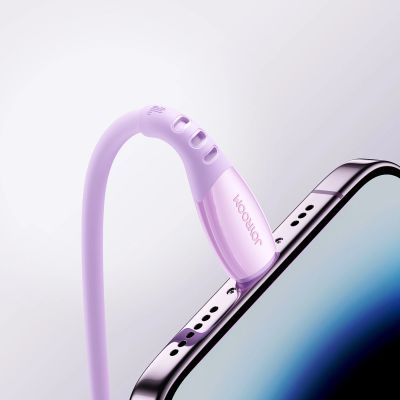 10. Kabel Joyroom S-A59 Vibrant Series 30W USB-C - Lightning 1,2m - fioletowy