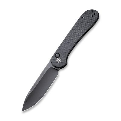 Nóż CIVIVI Button Lock Elementum All Black G10