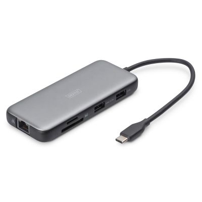13. Digitus Stacja dokująca USB-C, 8-portowa