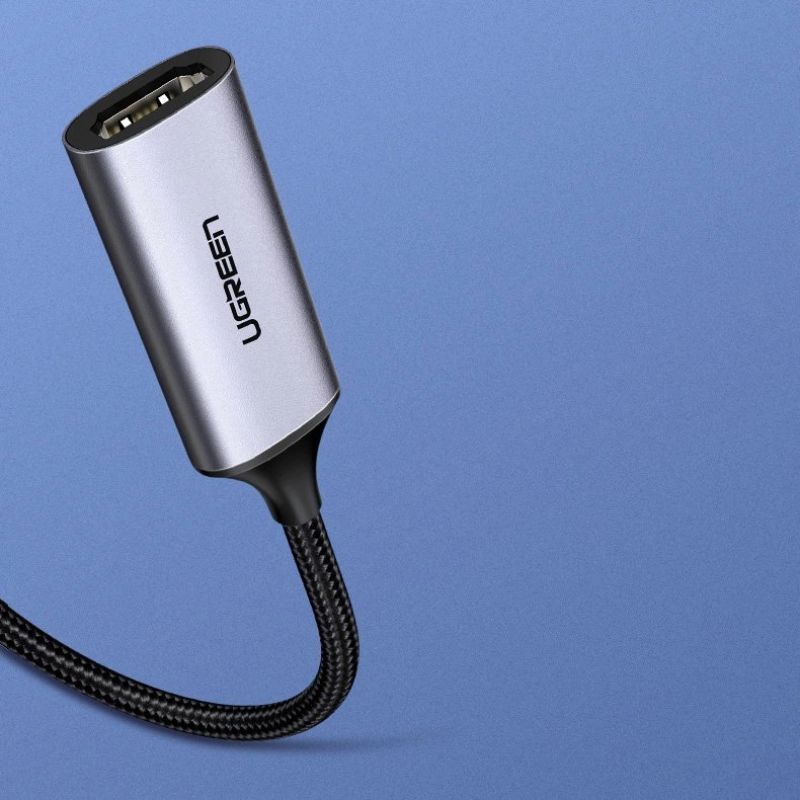 10. Ugreen przejściówka adapter USB Typ C - HDMI 2.0 4K@60 Hz Thunderbolt 3 do MacBook / PC szary (70444)