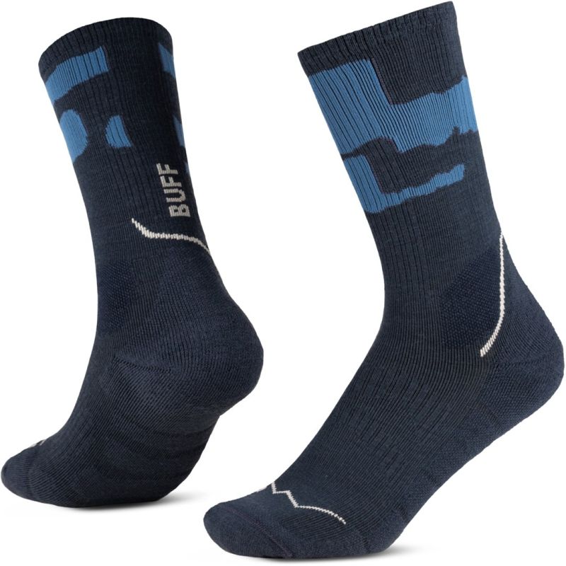 Skarpetki Buff MERINO MW CREW SOCKS MWC2 NIGHT BLUE L