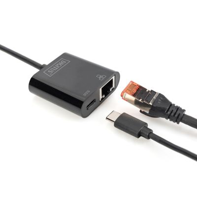 3. Digitus Adapter USB Type-C™ Gigabit Ethernet z obsługą Power Delivery