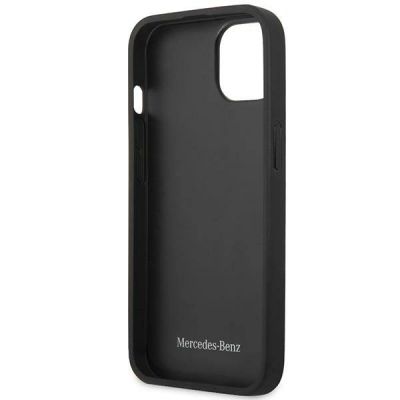 7. Etui Mercedes Leather Stars Pattern na iPhone 13 mini - czarne