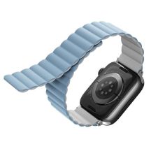 Pasek Uniq Revix na Apple Watch 1/2/3/4/5/6/7/8/SE/SE2/Ultra 42/44/45/49mm - biało-niebieski