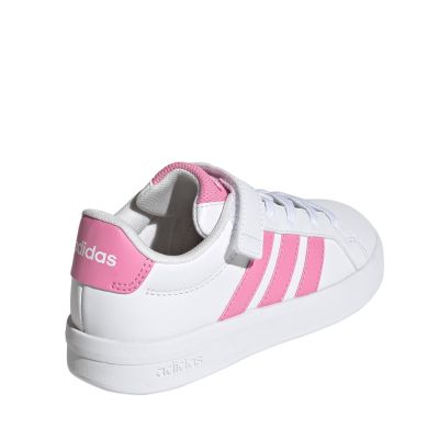 3. Buty dla dzieci adidas Grand Court 3.0 biało-różowe JP9371