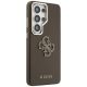 4. Etui Guess Grained Big 4G Metal Logo na Samsung Galaxy S26 Ultra - brązowe