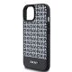 6. Etui DKNY Leather Printed Pattern Metal Logo MagSafe na iPhone 15 / 14 / 13 - czarne