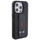 5. Etui BMW Grip Stand Smooth & Perforated na iPhone 15 Pro - czarne