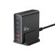 2. Stacja ładująca Tech-protect DC80W-GAN 6-PORT PD80W/QC3.0 - czarne