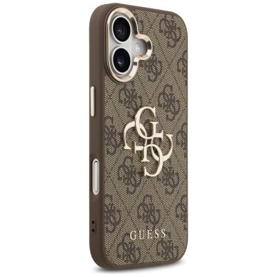 4. Etui Guess 4G Big 4G Classic Logo na iPhone 17 - brązowo-złote