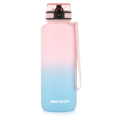 7. Bidon sportowy Meteor 1500 ml różowy/niebieski