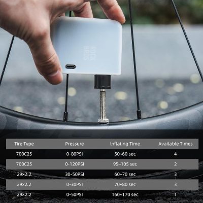 2. Rockbros pompka elektryczna mini AS1 PRO 120 PSI