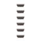 Apple Watch Zusatz-Edelstahlglieder für Watch 46mm Schiefer (One Size)