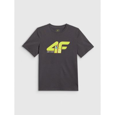 5. T-shirt bawełniany chłopięcy 4F 4FJRSS26TTSHM4280-22S