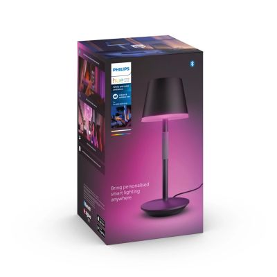 3. Philips Hue White and color ambiance Przenośna lampa stołowa Hue Go