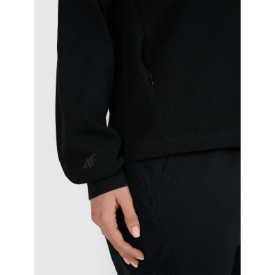 4. Longsleeve oversize z nadrukiem damski 4F 4FWSS25TLONF393-20S