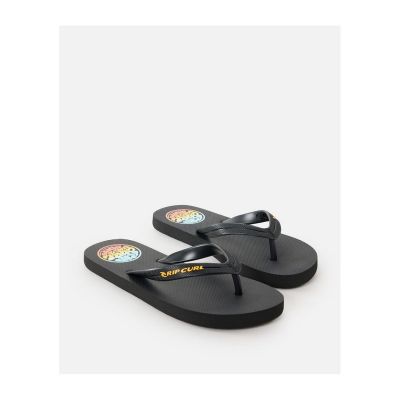 Japonki plażowe RIP CURL Wetty Fade Bloom Open Toe - Bo czarne