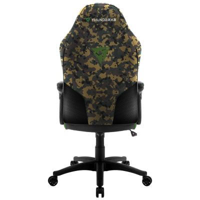 3. ThunderX3 BC1 Camo Uniwersalny fotel dla gracza Kamuflaż, Zielony