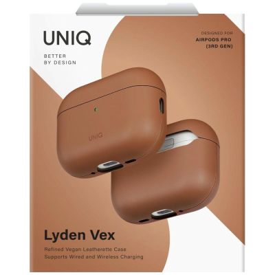 2. Etui UNIQ Lyden Vex na AirPods Pro 3 - brązowe