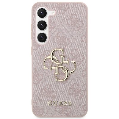 3. Etui Guess 4G Big Metal Logo na Samsung Galaxy S23 - różowe