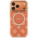 3. Etui Guess IML Peony Dot MagSafe na iPhone 17 Pro Max - pomarańczowe
