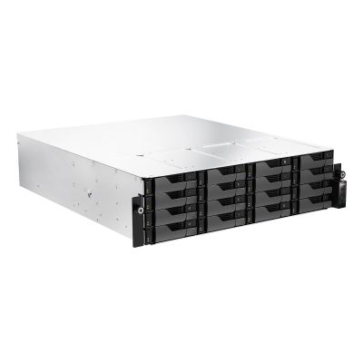 3. Asustor LOCKERSTOR 16R Pro Gen2 NAS Desktop AMD Ryzen™ 7 7745 16 GB DDR5 0 TB Czarny, Stal