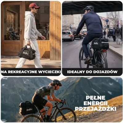 2. ROCKBROS torba na bagażnik 30140124001 3w1 (10,5L)