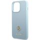 6. Etui Guess Saffiano 4G Small Metal Logo na iPhone 13 Pro / 13 - niebieskie