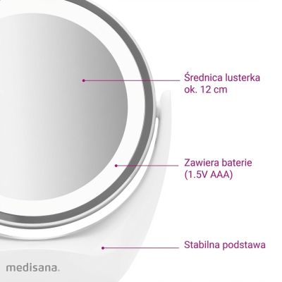 10. Lustro kosmetyczne Medisana 2w1 CM 835