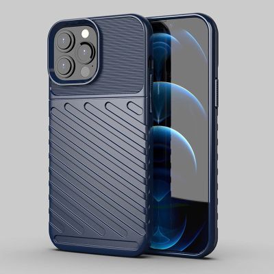 3. Thunder Case elastyczne pancerne etui pokrowiec iPhone 13 Pro Max niebieski