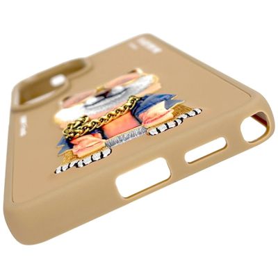 4. Etui Nimmy Glasses Cool Dog na Samsung Galaxy S26 Ultra - beżowe
